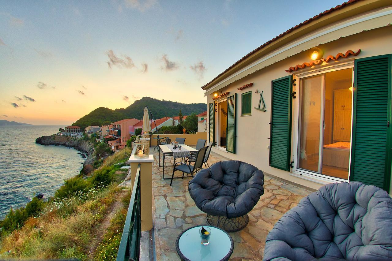 Villa Apoplous With Pool Asos Eksteriør billede
